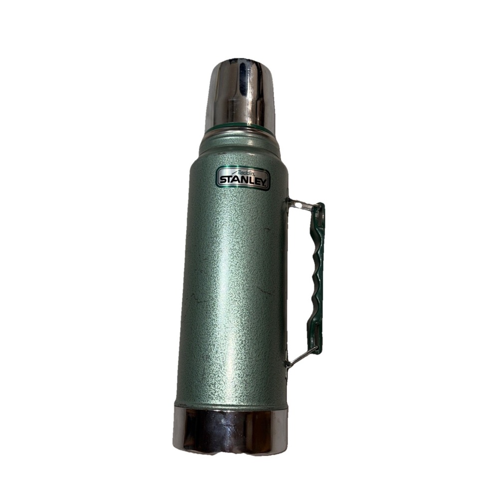 Vintage 1989‎ USA Made Aladdin Stanley Thermos Green 1 Quart A944DH